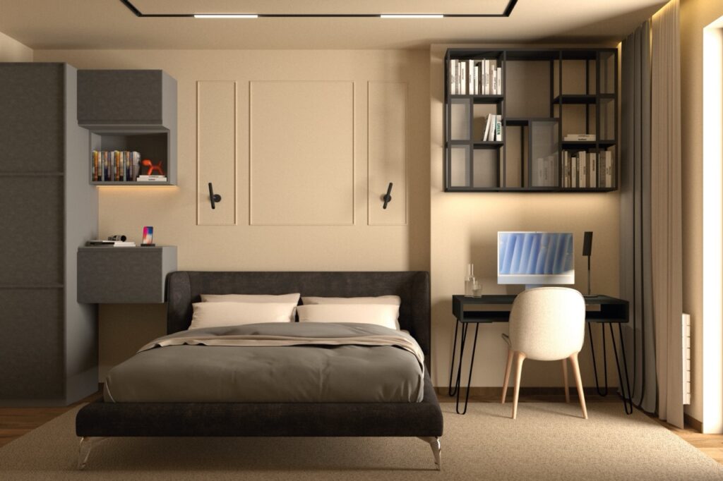 Sypialnia w mieszkaniu