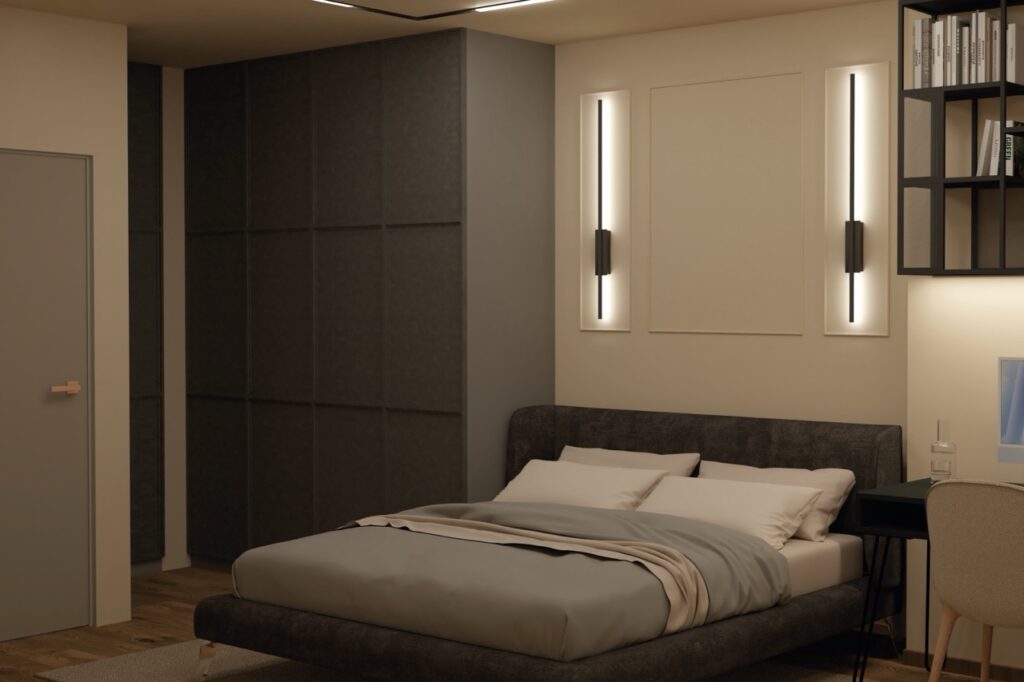 Sypialnia w mieszkaniu