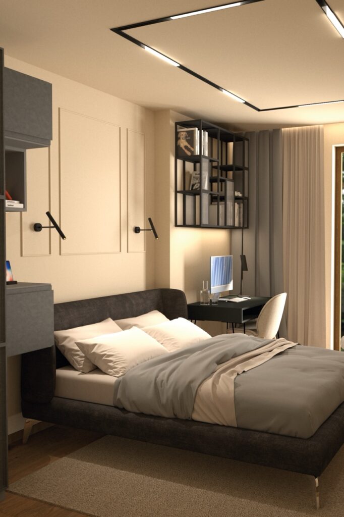 Sypialnia w mieszkaniu