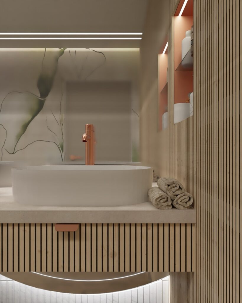 Łazienka w domu jednorodzinnym