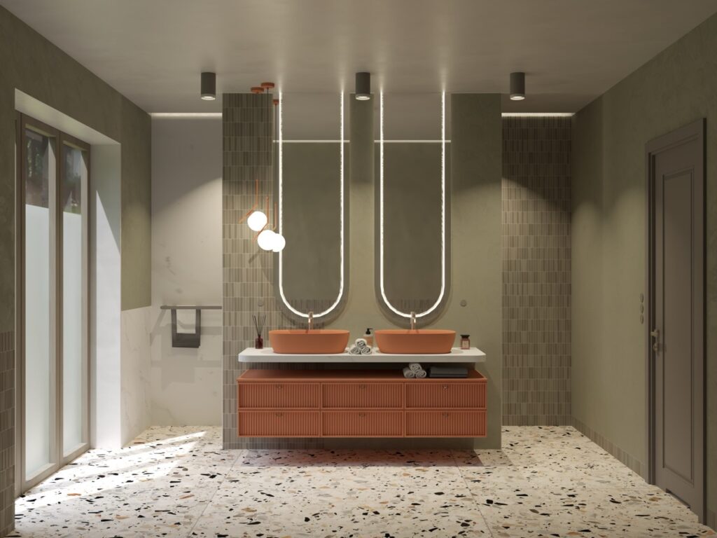 Łazienka w kolorowej odsłonie