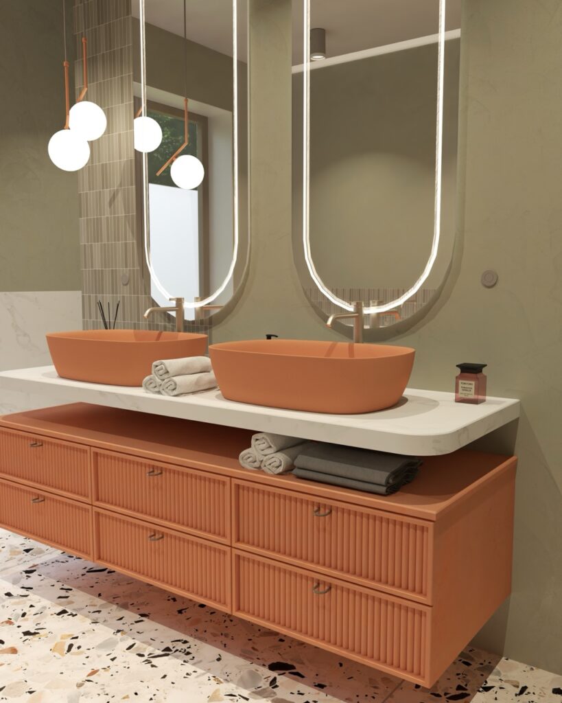 Łazienka w kolorowej odsłonie