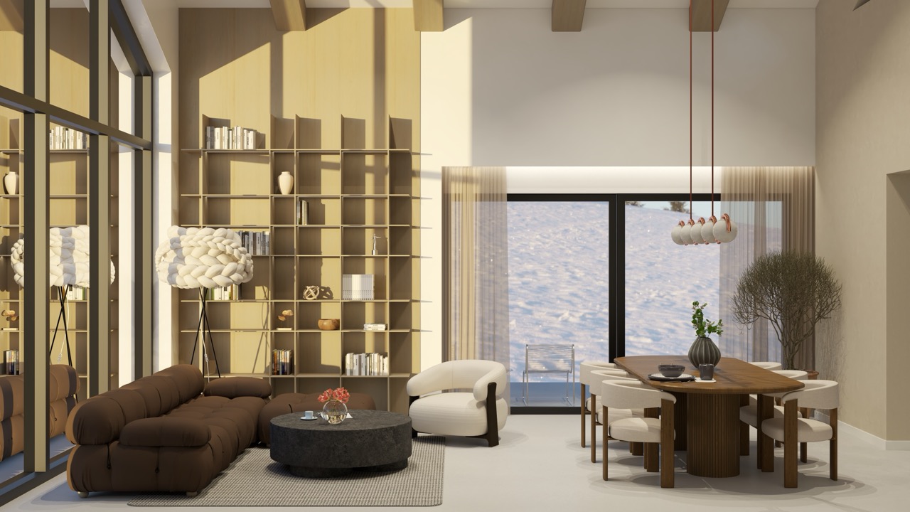 Living room w domu jednorodzinnym