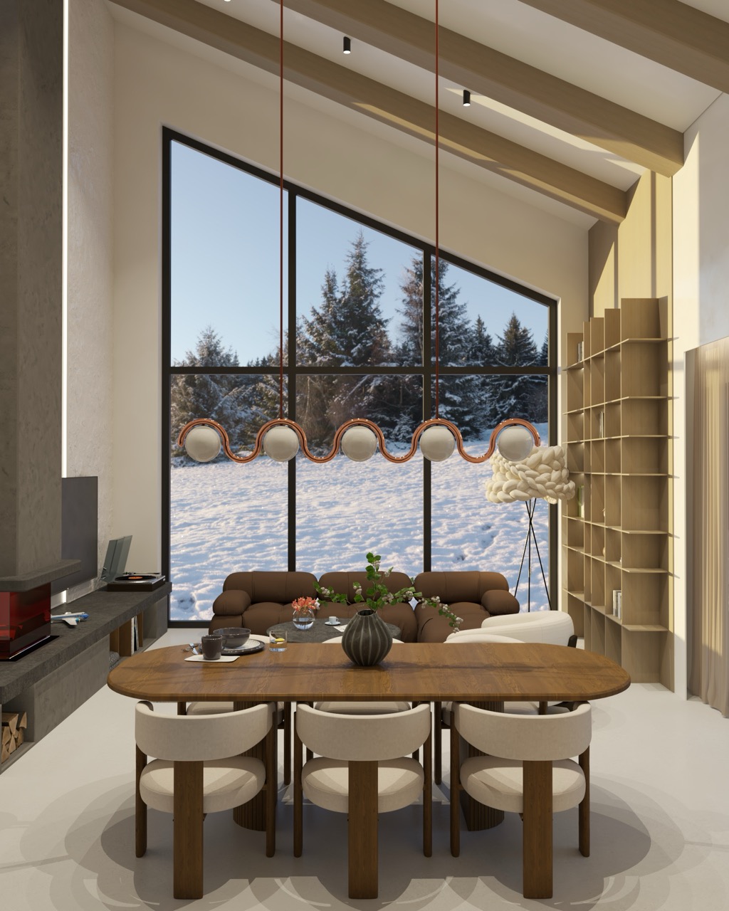 Living room w domu jednorodzinnym