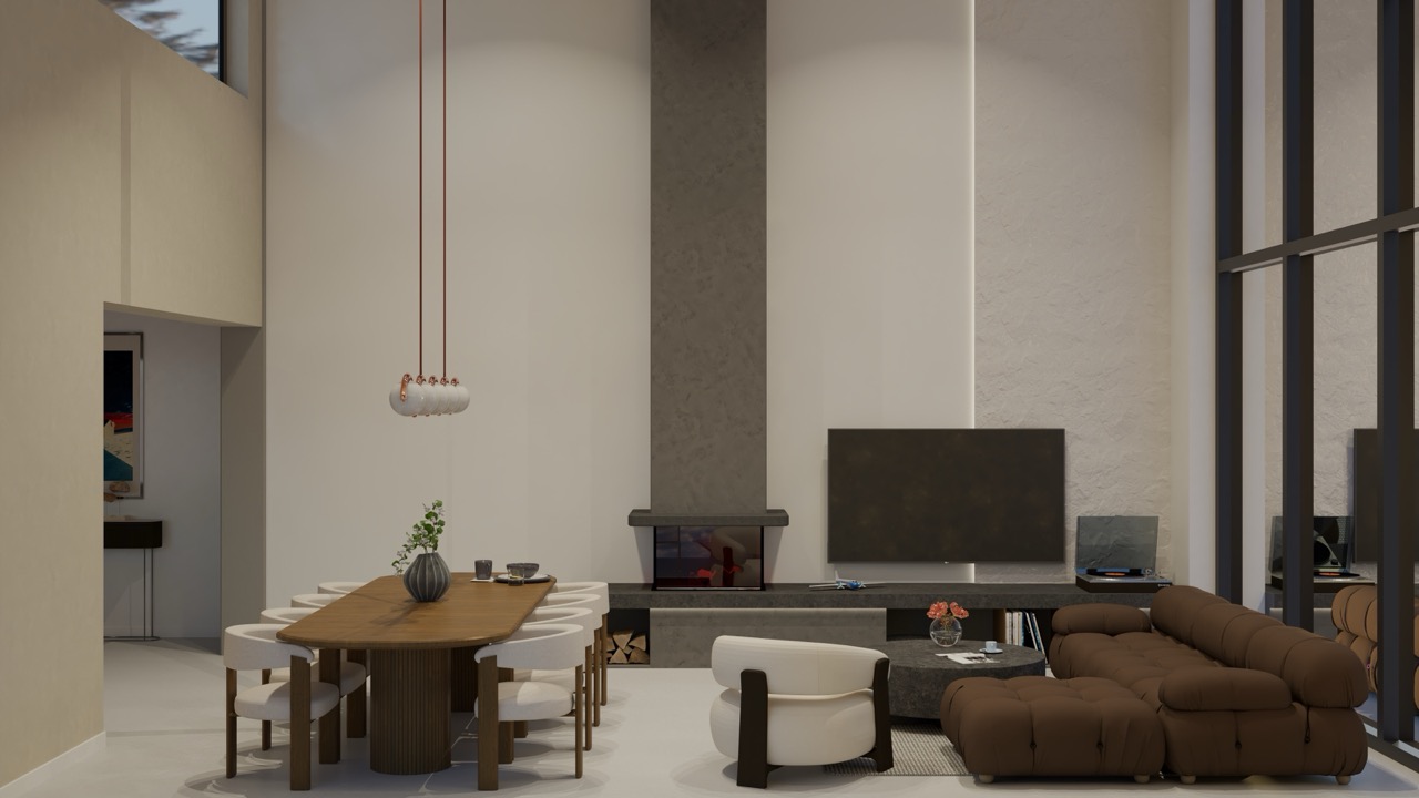 Living room w domu jednorodzinnym